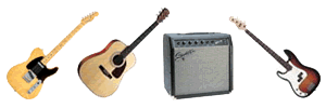 Intro picture guitars and amplifier