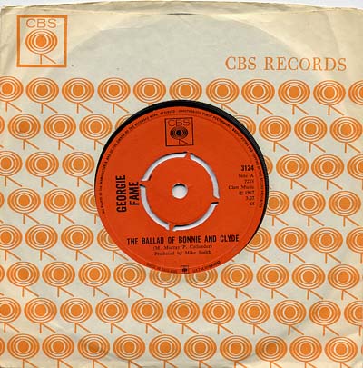 Georgie Fame - Ballad Of Bonnie And Clyde - Sleeve image