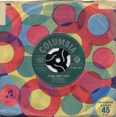 Cliff Richard - Please Dont Tease - Sleeve image