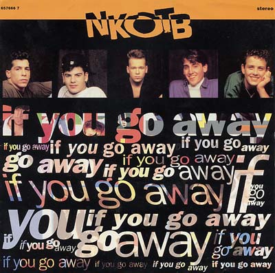 New Kids On The Block - If You Go Away - Sleeve image