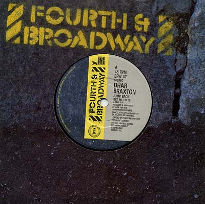 Dhar Braxton - Jump Back (Set Me Free) - Sleeve image