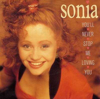 Sonia - You'll Never Stop Me Loving You - Sleeve image