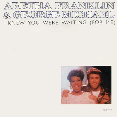 Aretha Franklin and George Michael - I Knew You Were Waiting(For Me) - Sleeve image