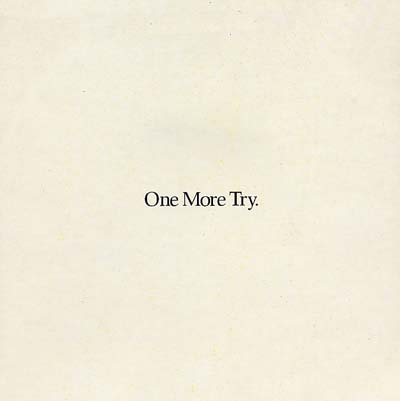 George Michael - One More Try - Sleeve image