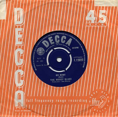 Moody Blues - Go Now - Sleeve image