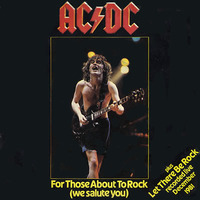 AC/DC - For Those About To Rock(We Salute You) - Sleeve image