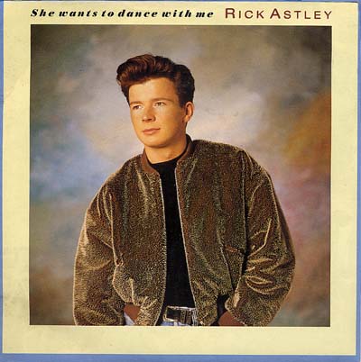 Rick Astley - She Wants To Dance With Me - Sleeve image