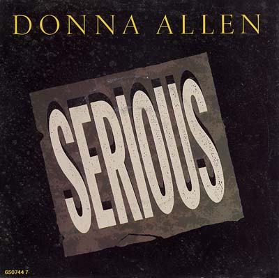 Donna Allen - Serious - Sleeve image