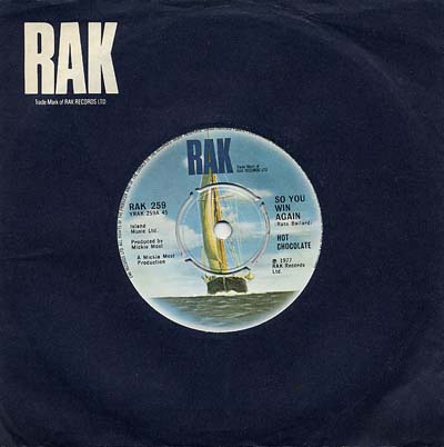 Hot Chocolate - So You Win Again - Sleeve image