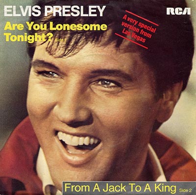 Elvis Presley - Are You Lonesome Tonight - Sleeve image