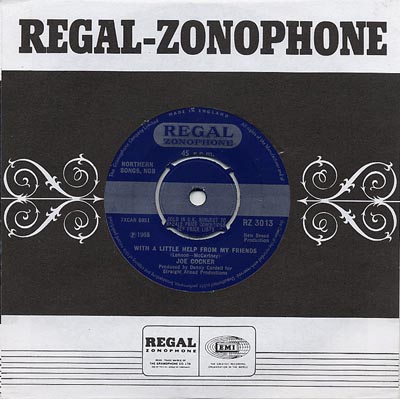 Joe Cocker - With A Little Help From My Friends - Sleeve image