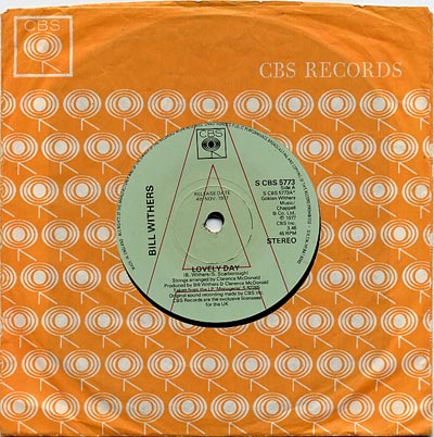 Bill Withers - Lovely Day - Sleeve image