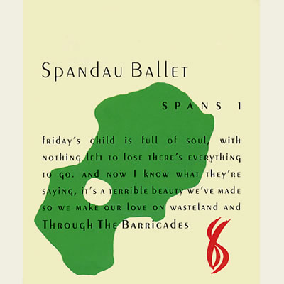 Spandau Ballet - Through The Barricades - Sleeve image