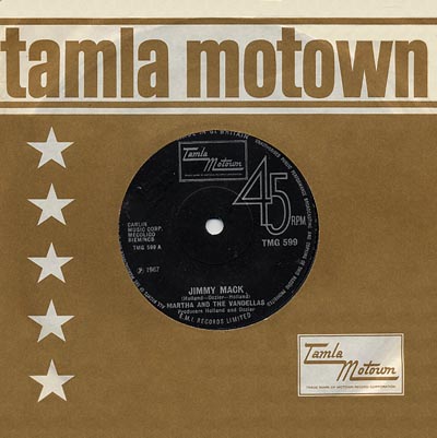 Martha And The Vandellas - Jimmy Mack - Sleeve image