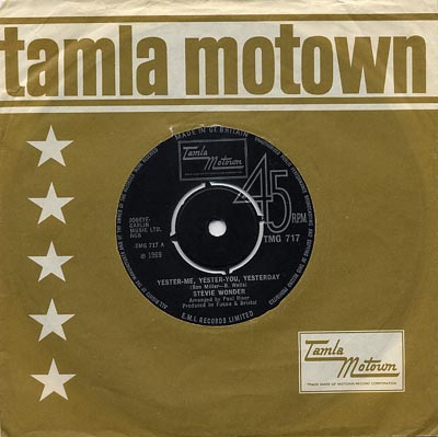 Stevie Wonder - Yester-Me, Yester-You, Yesterday - Sleeve image